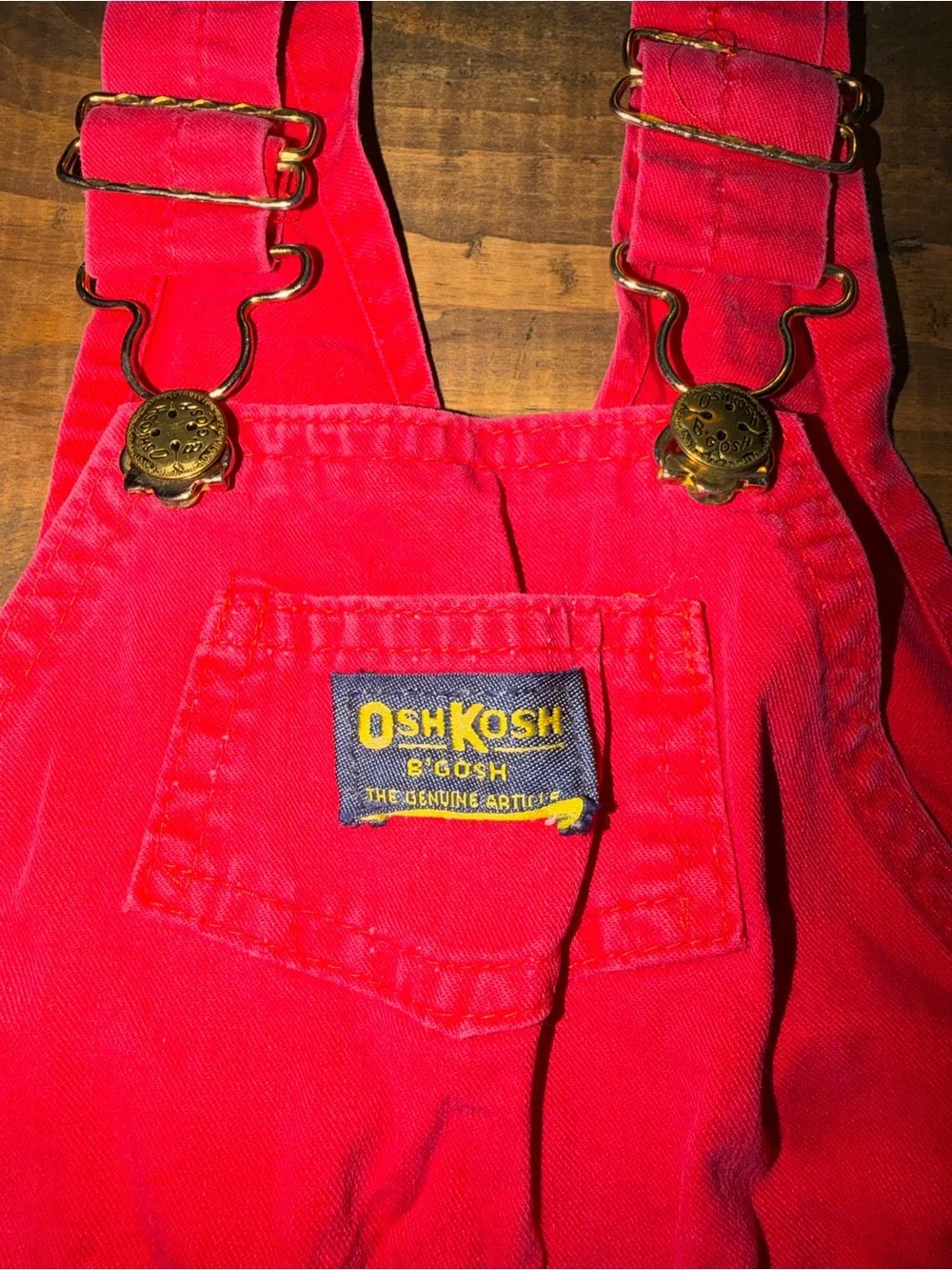 Vintage OshKosh B'gosh Red Kids Overalls